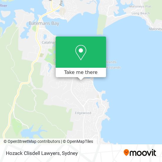 Hozack Clisdell Lawyers map