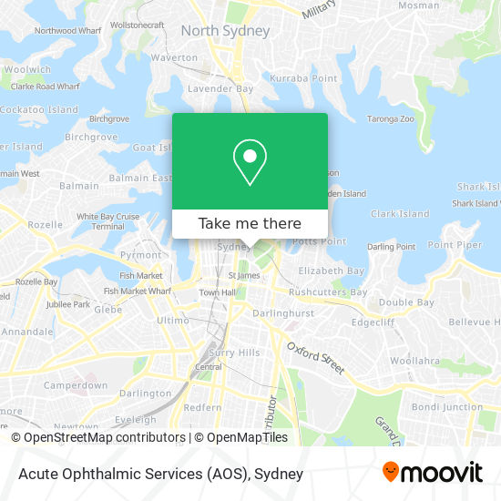 Acute Ophthalmic Services (AOS) map