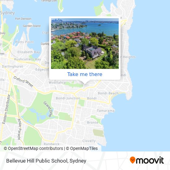 Mapa Bellevue Hill Public School