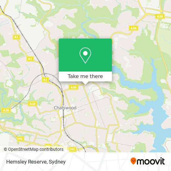 Hemsley Reserve map