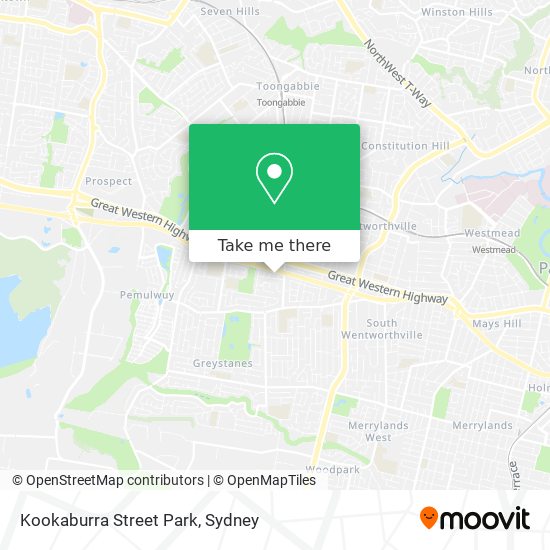 Mapa Kookaburra Street Park