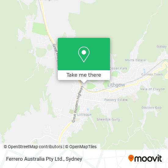 Ferrero Australia Pty Ltd. map