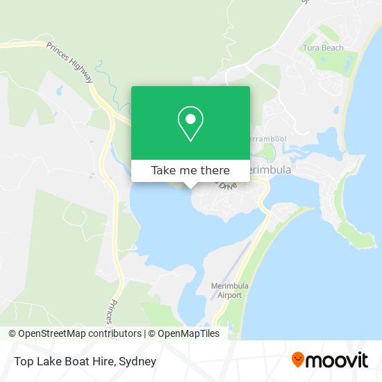 Top Lake Boat Hire map