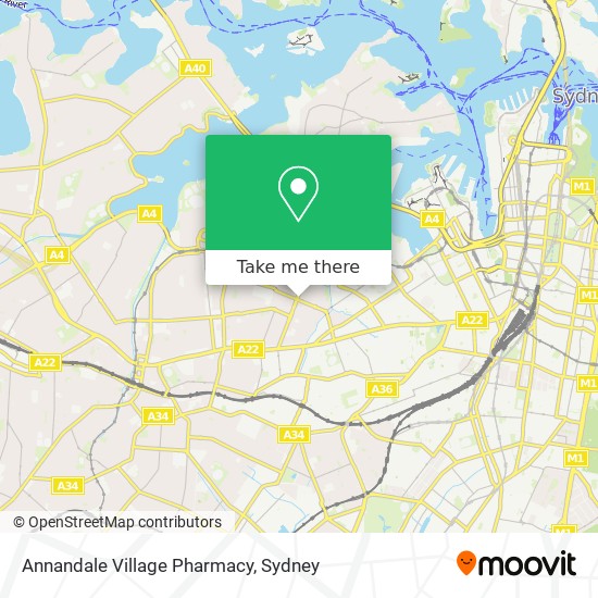 Mapa Annandale Village Pharmacy