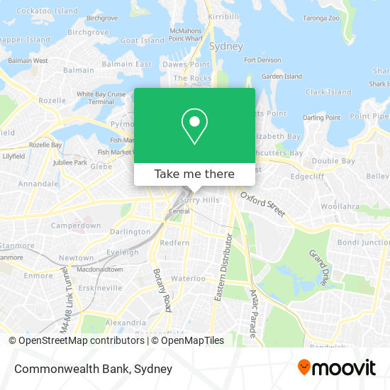 Commonwealth Bank map