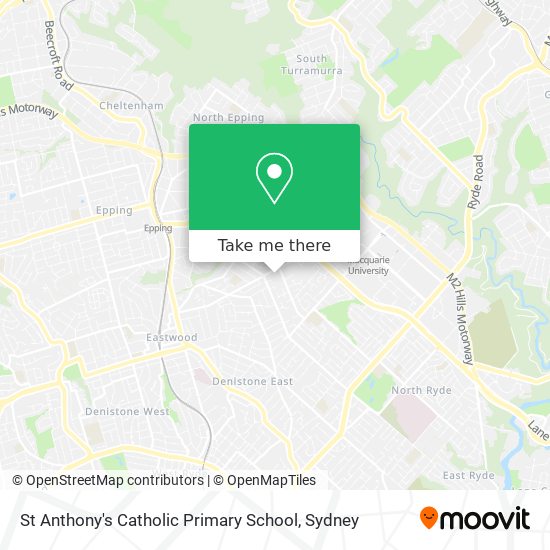 St Anthony's Catholic Primary School map