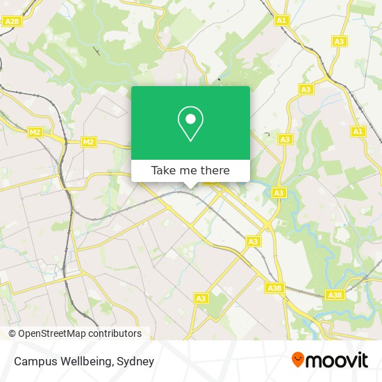 Campus Wellbeing map