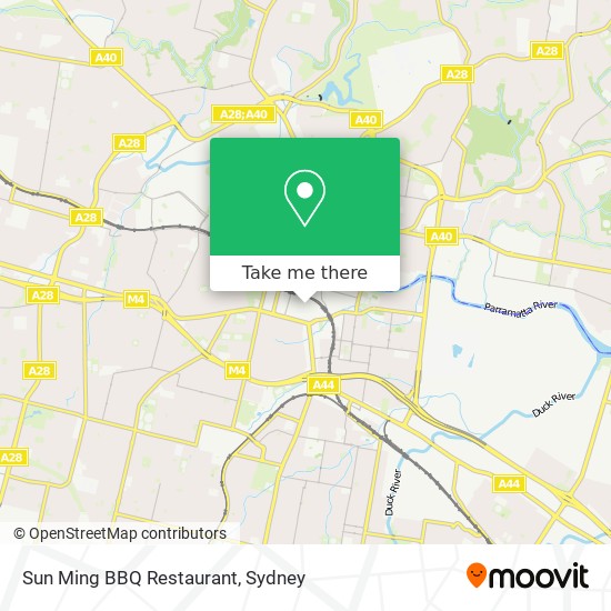 Mapa Sun Ming BBQ Restaurant