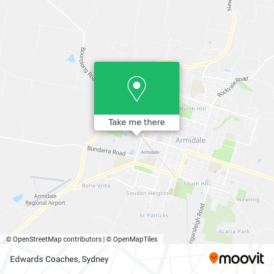 Edwards Coaches map