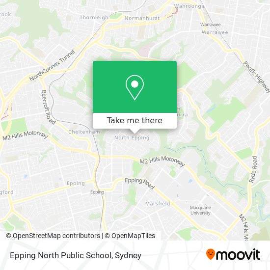 Mapa Epping North Public School