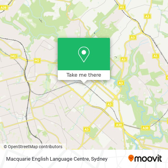 Mapa Macquarie English Language Centre