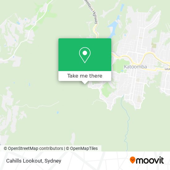Cahills Lookout map