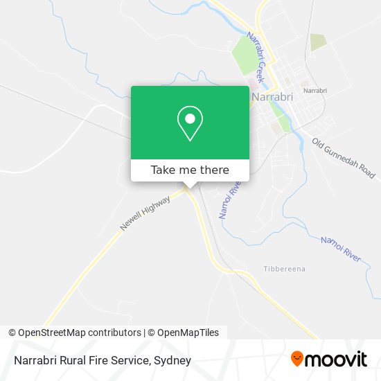 Narrabri Rural Fire Service map