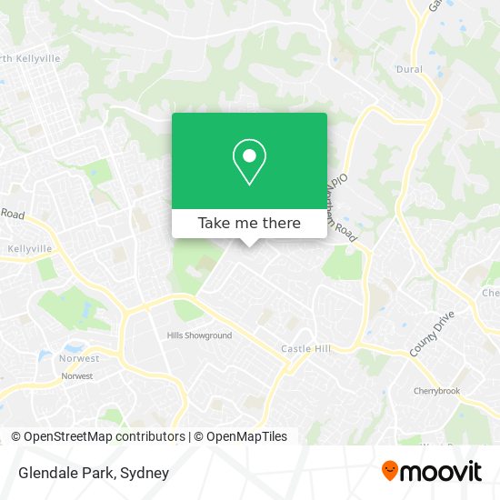 Mapa Glendale Park