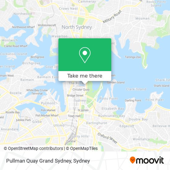 Mapa Pullman Quay Grand Sydney