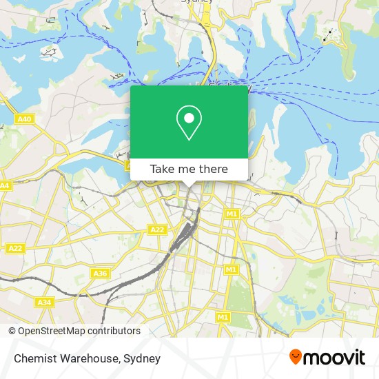 Mapa Chemist Warehouse