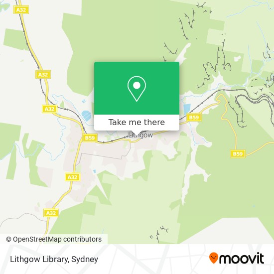 Mapa Lithgow Library