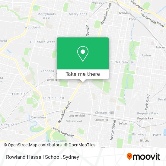 Rowland Hassall School map