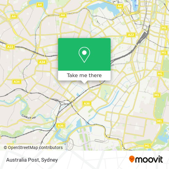 Australia Post map