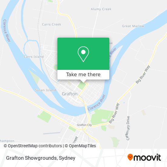 Grafton Showgrounds map