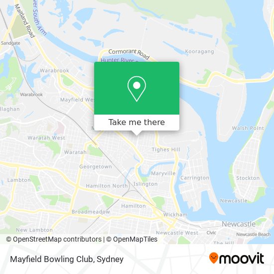 Mayfield Bowling Club map