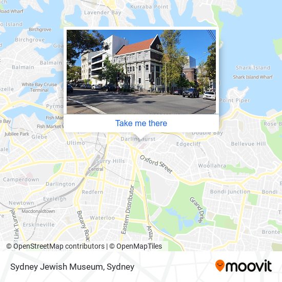 Sydney Jewish Museum map