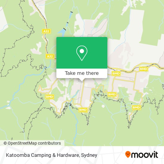 Mapa Katoomba Camping & Hardware