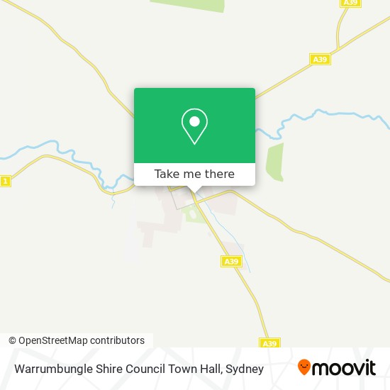 Mapa Warrumbungle Shire Council Town Hall