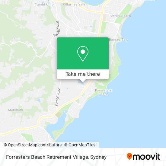 Mapa Forresters Beach Retirement Village