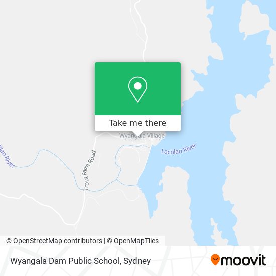 Mapa Wyangala Dam Public School