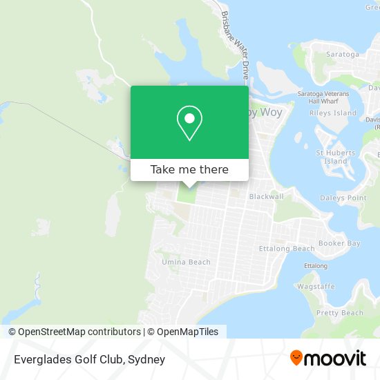 Everglades Golf Club map