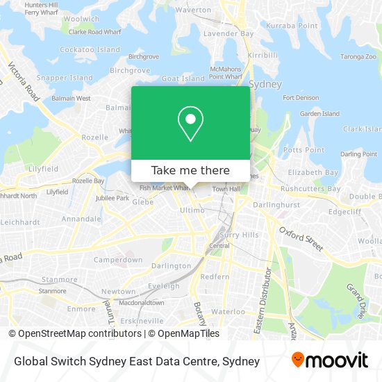 Global Switch Sydney East Data Centre map