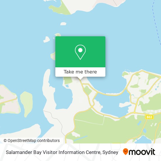 Mapa Salamander Bay Visitor Information Centre