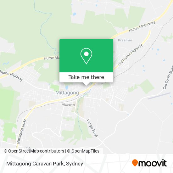 Mittagong Caravan Park map