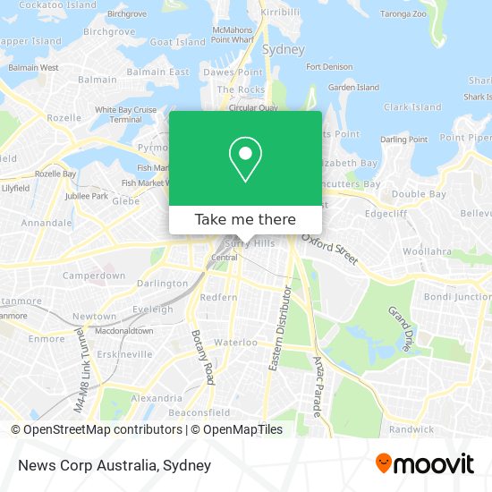 Mapa News Corp Australia