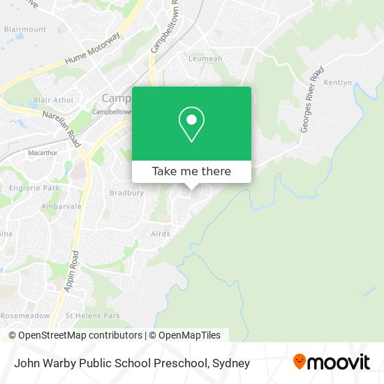 John Warby Public School Preschool map