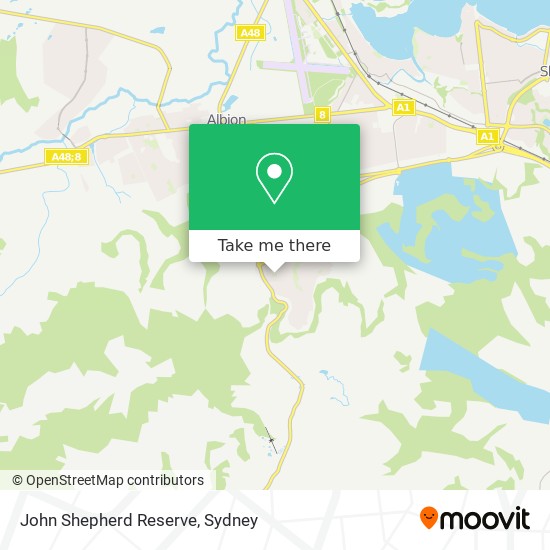 John Shepherd Reserve map