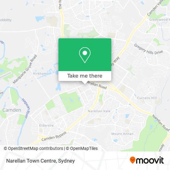 Mapa Narellan Town Centre