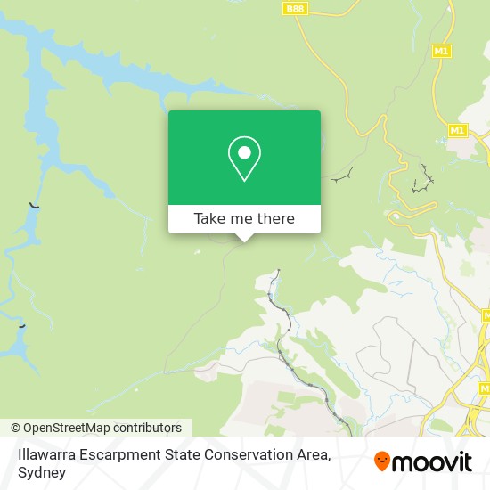Illawarra Escarpment State Conservation Area map