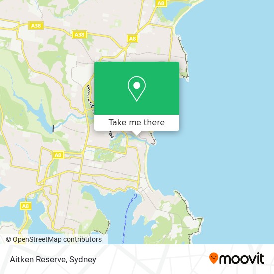 Mapa Aitken Reserve