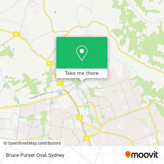 Bruce Purser Oval map