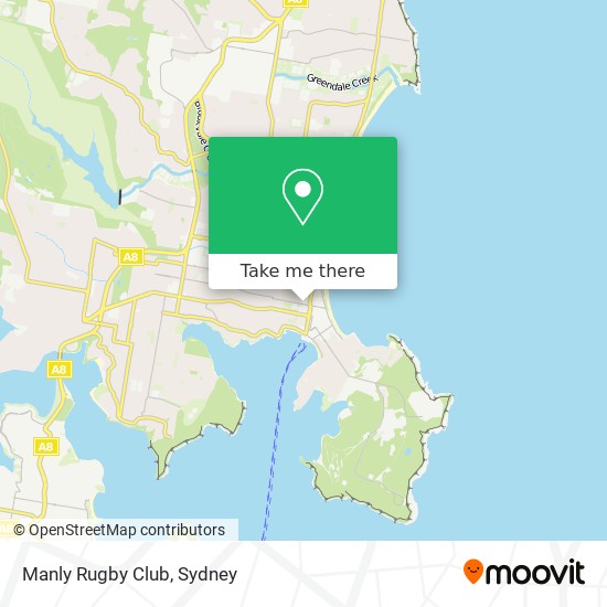 Manly Rugby Club map