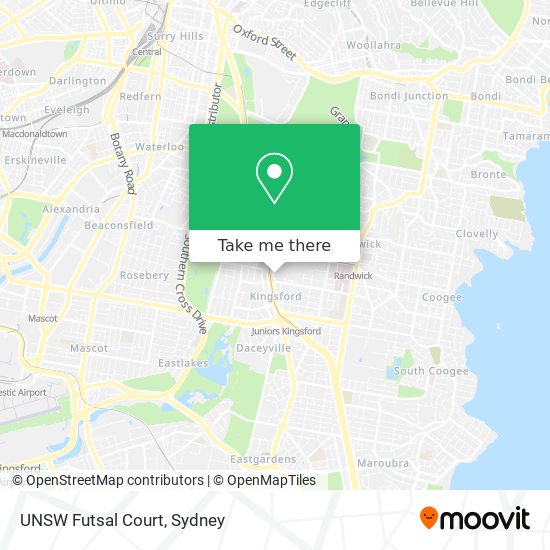 UNSW Futsal Court map