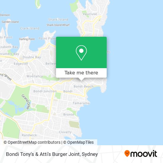 Bondi Tony's & Atti's Burger Joint map