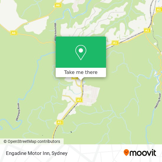 Mapa Engadine Motor Inn