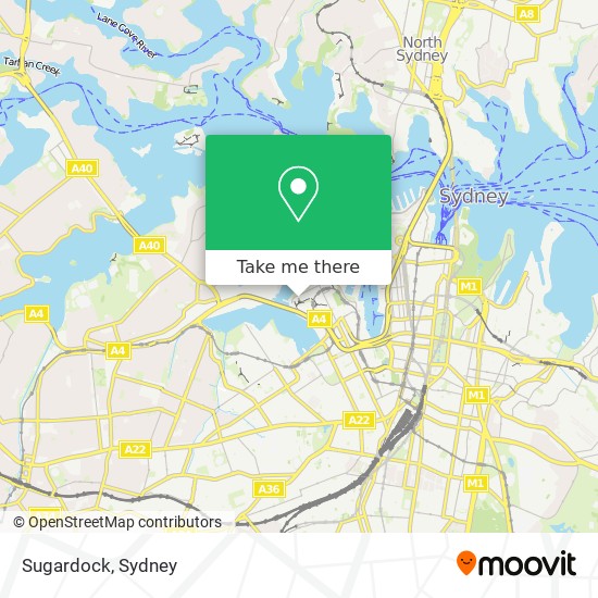 Mapa Sugardock