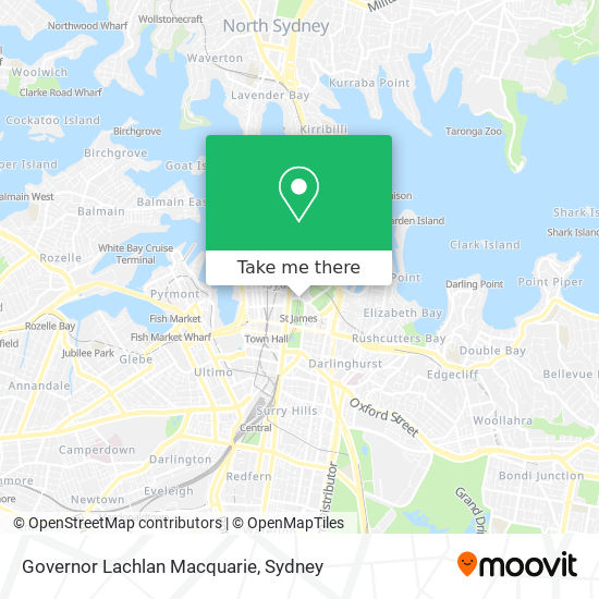 Mapa Governor Lachlan Macquarie