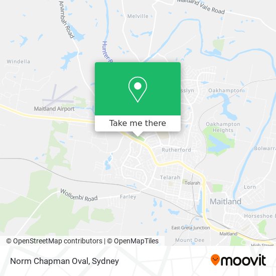 Norm Chapman Oval map