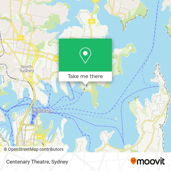 Centenary Theatre map