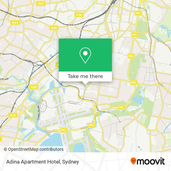 Adina Apartment Hotel map